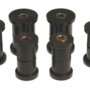 Prothane 81-87 GM K30 Rear Spring & Shackle Bushings (w/ 1 3/8in OD Frame Shackle Bush) - Black - 7-1006-BL