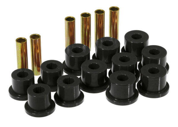 Prothane 73-87 GM Rear Spring & Shackle Bushings (w/ 1.75in Bushings) - Black - 7-1008-BL