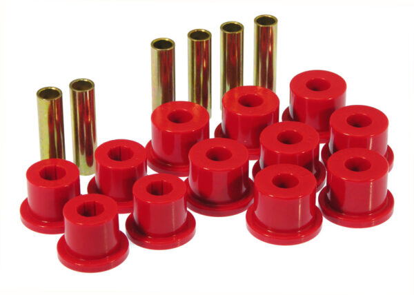 Prothane 73-87 GM Rear Spring & Shackle Bushings (w/ 1.75in Bushings) - Red - 7-1008